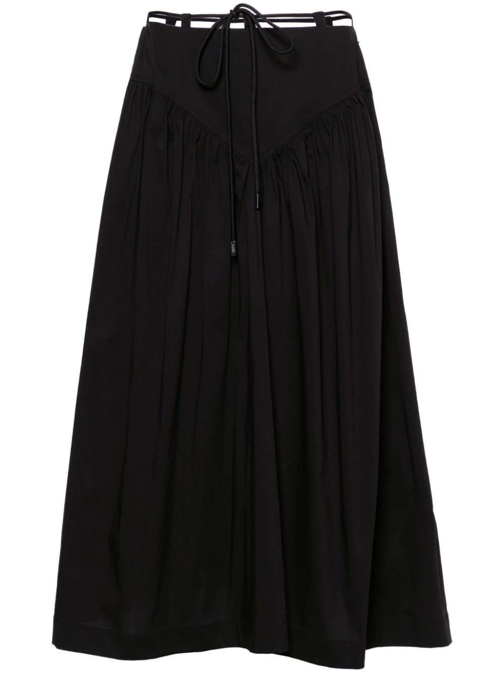 PINKO poplin midi skirt - Black von PINKO