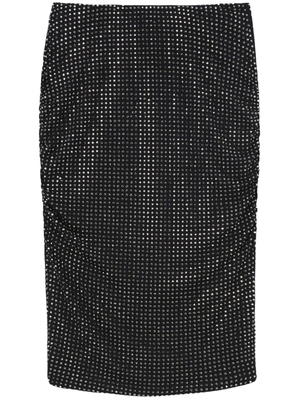 PINKO rhinestone-embellished skirt - Black von PINKO