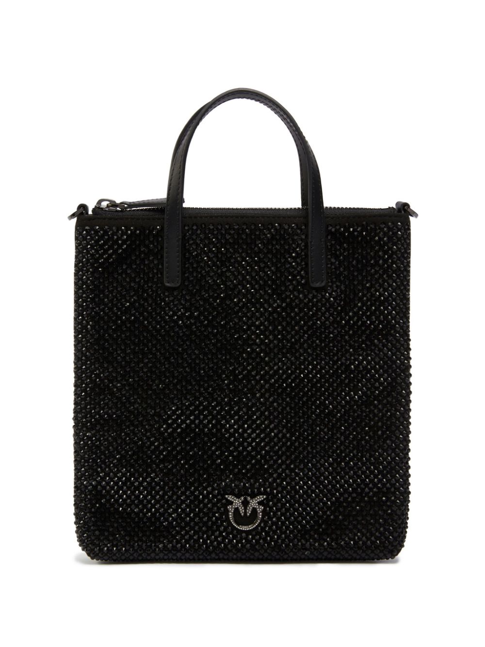 PINKO rhinestone-embellished tote bag - Black von PINKO