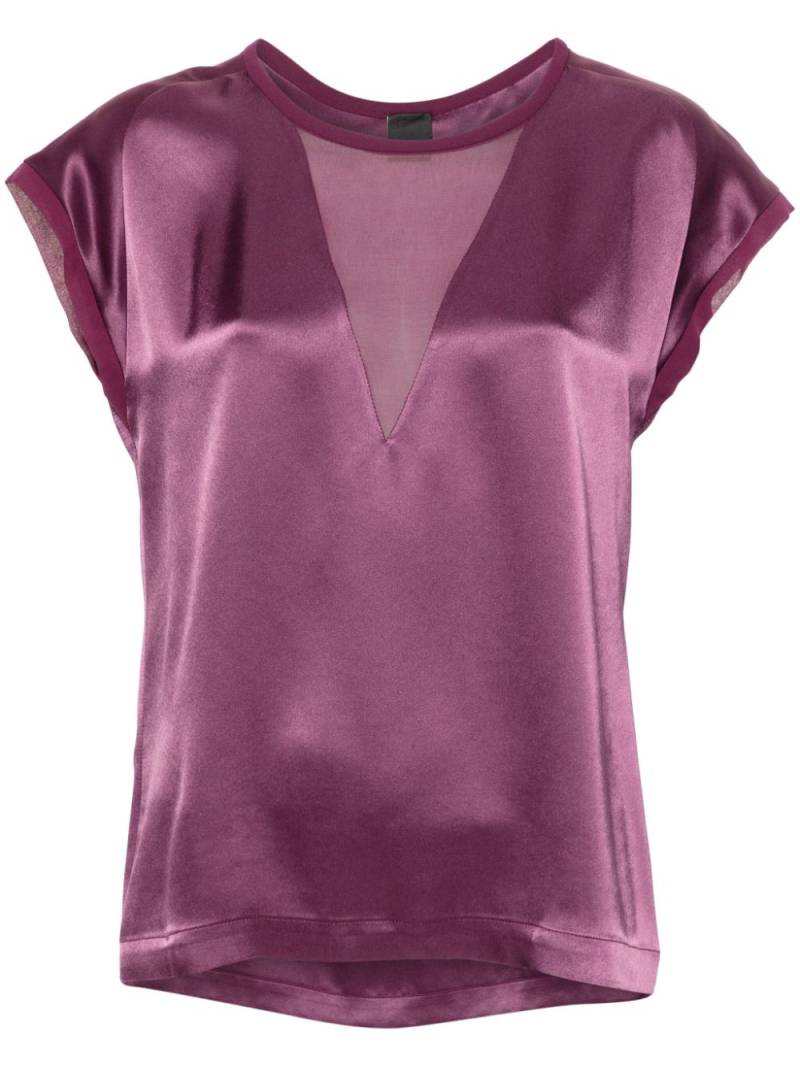 PINKO satin georgette blouse - Purple von PINKO