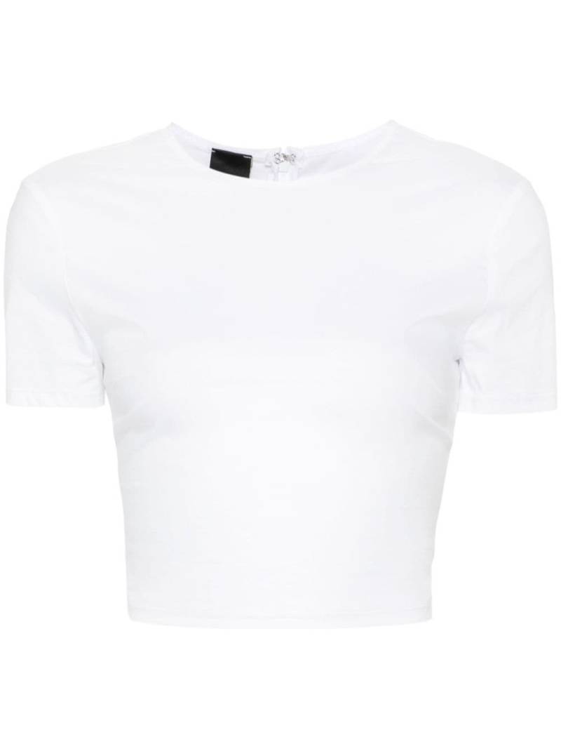 PINKO short-sleeve cropped T-shirt - White von PINKO