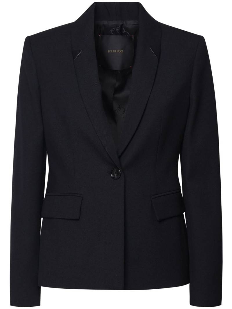 PINKO single-breasted blazer - Black von PINKO