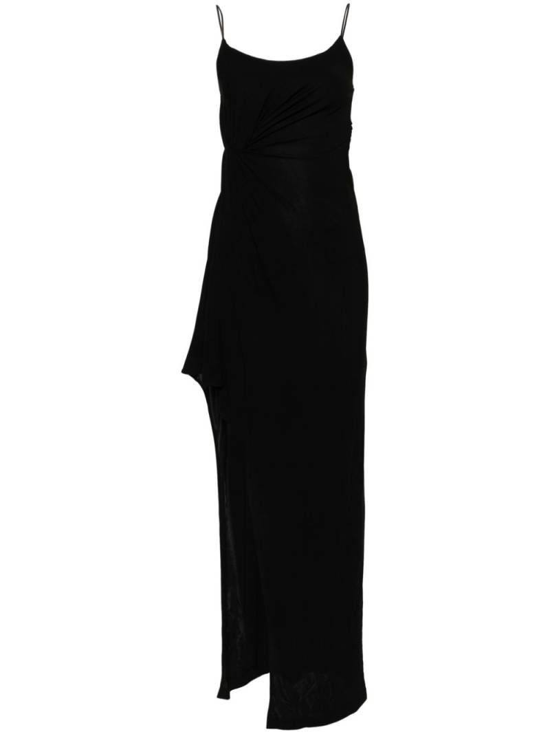 PINKO sleeveless side-slit maxi dress - Black von PINKO