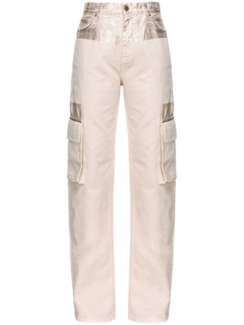 PINKO straight-leg cargo jeans - Neutrals von PINKO