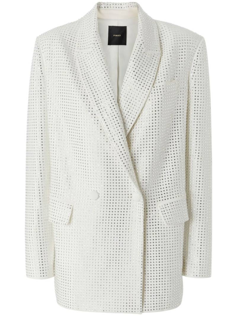 PINKO stud-embellished blazer - White von PINKO