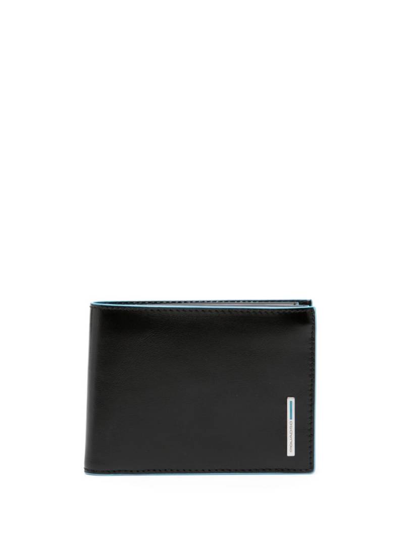 PIQUADRO B2 Revamp bi-fold leather wallet - Black von PIQUADRO