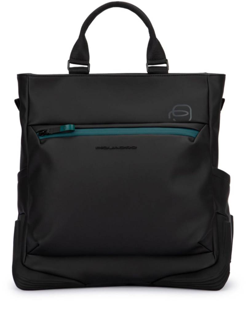 PIQUADRO Convertible to Backpack 14" tote bag - Black von PIQUADRO