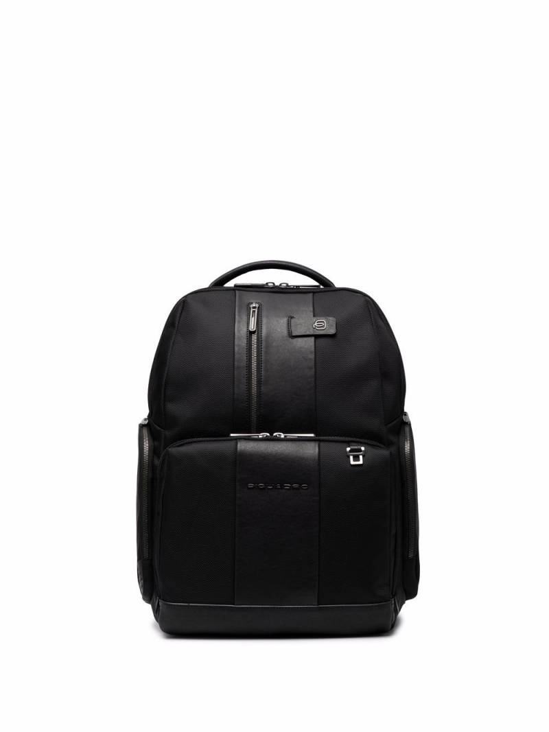 PIQUADRO Fast Check panelled backpack - Black von PIQUADRO