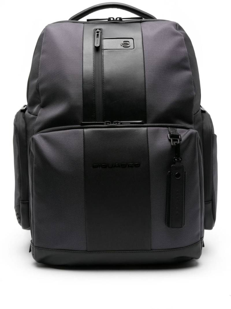 PIQUADRO colour-block backpack - Black von PIQUADRO