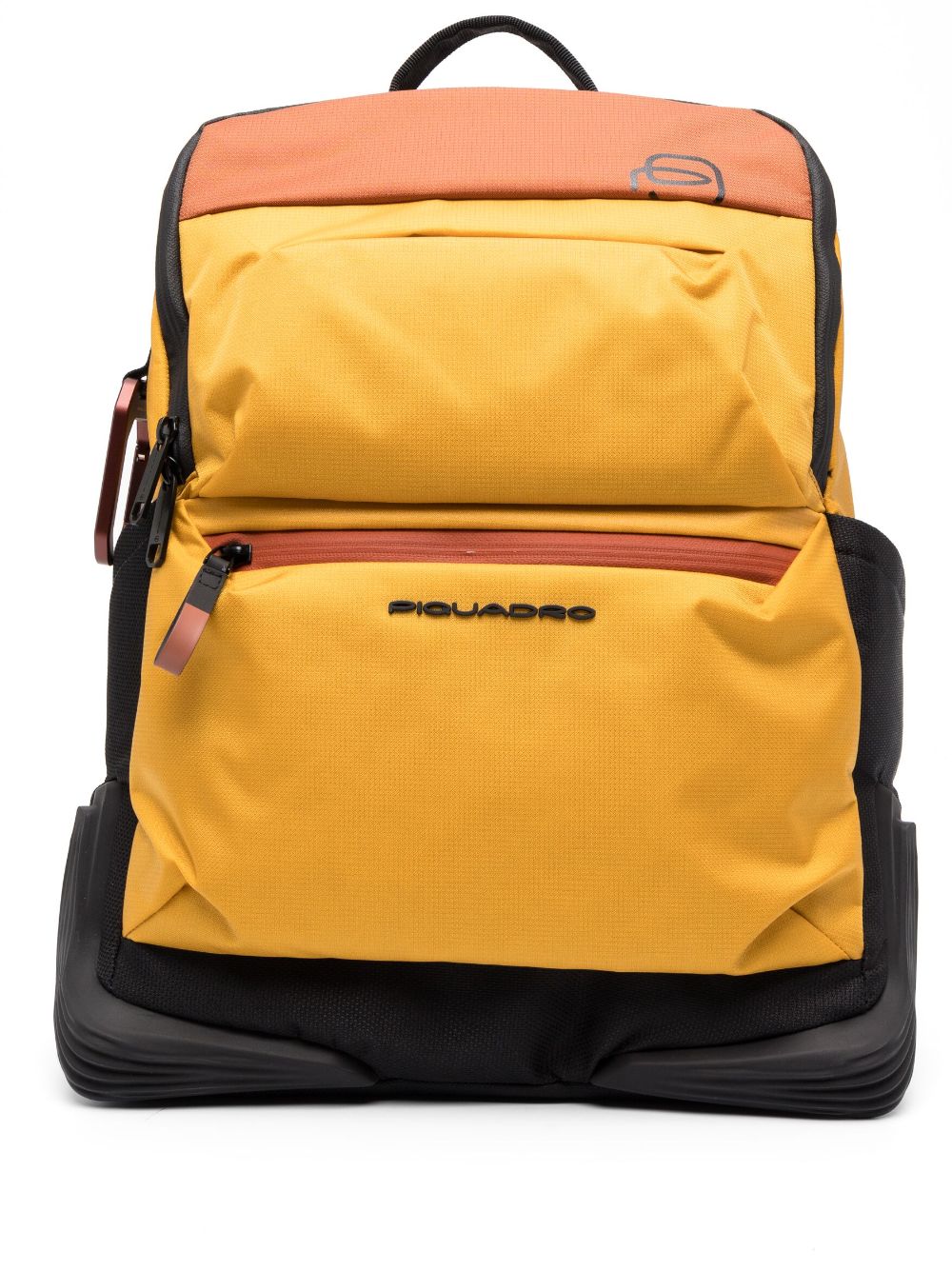 PIQUADRO debossed-logo detail backpack - Yellow von PIQUADRO