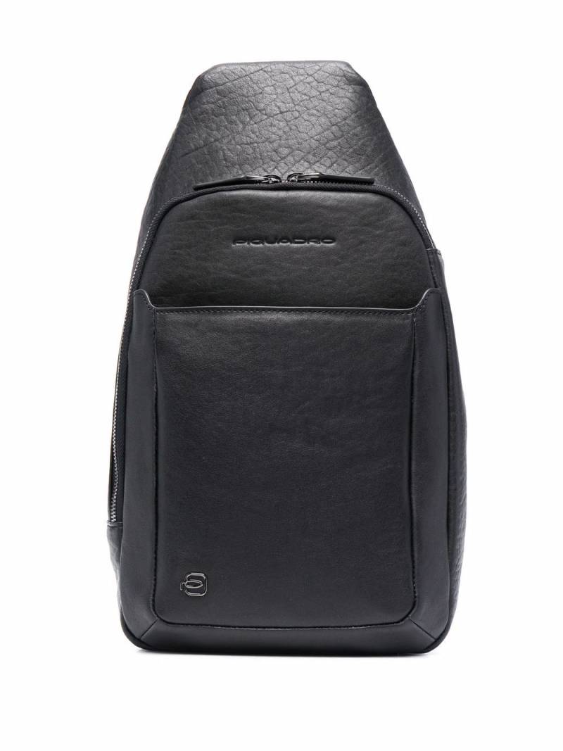 PIQUADRO debossed-logo sling bag - Black von PIQUADRO