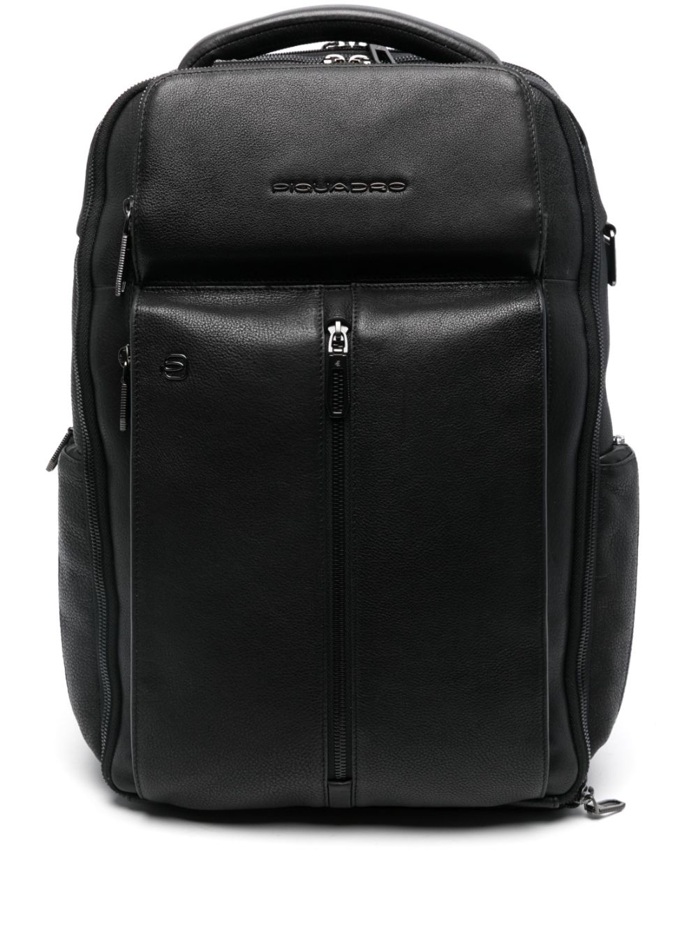 PIQUADRO leather backpack - Black von PIQUADRO