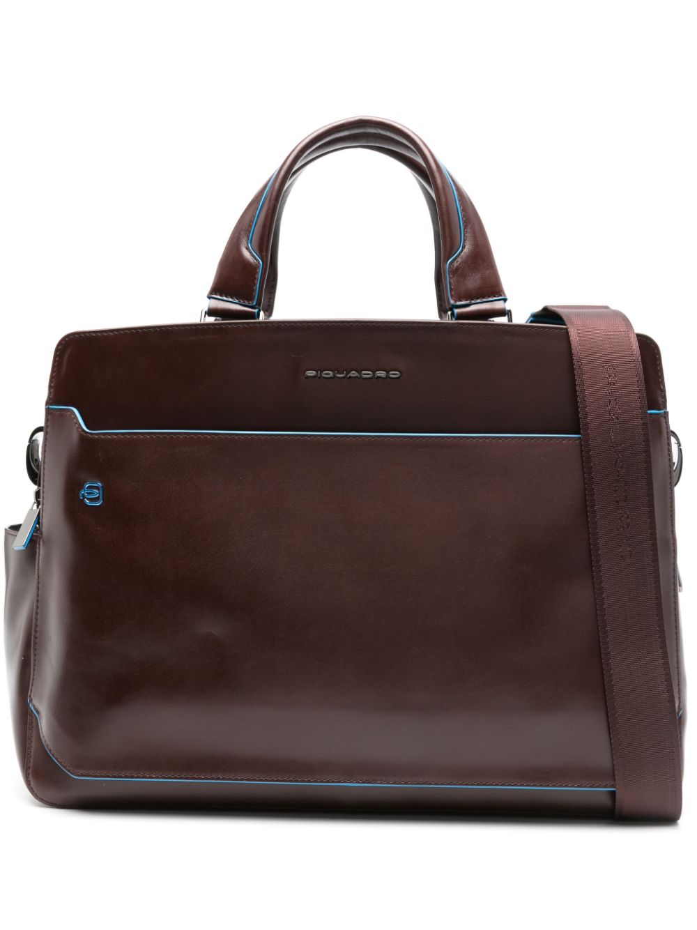 PIQUADRO leather laptop bag - Brown von PIQUADRO