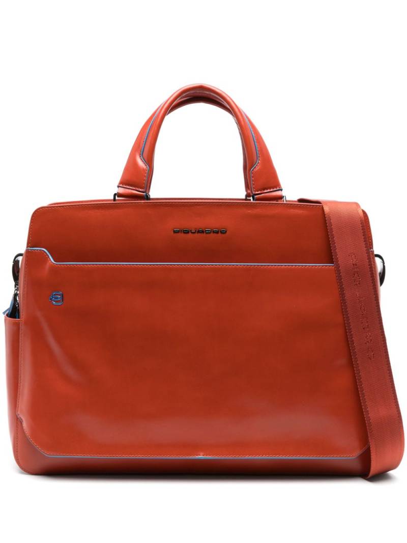 PIQUADRO leather laptop bag - Orange von PIQUADRO