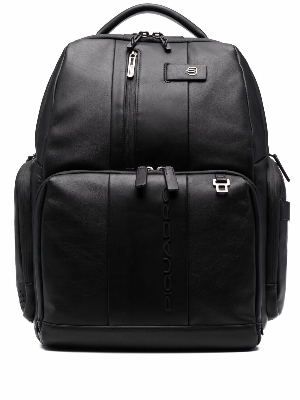 PIQUADRO logo-embossed backpack - Black von PIQUADRO