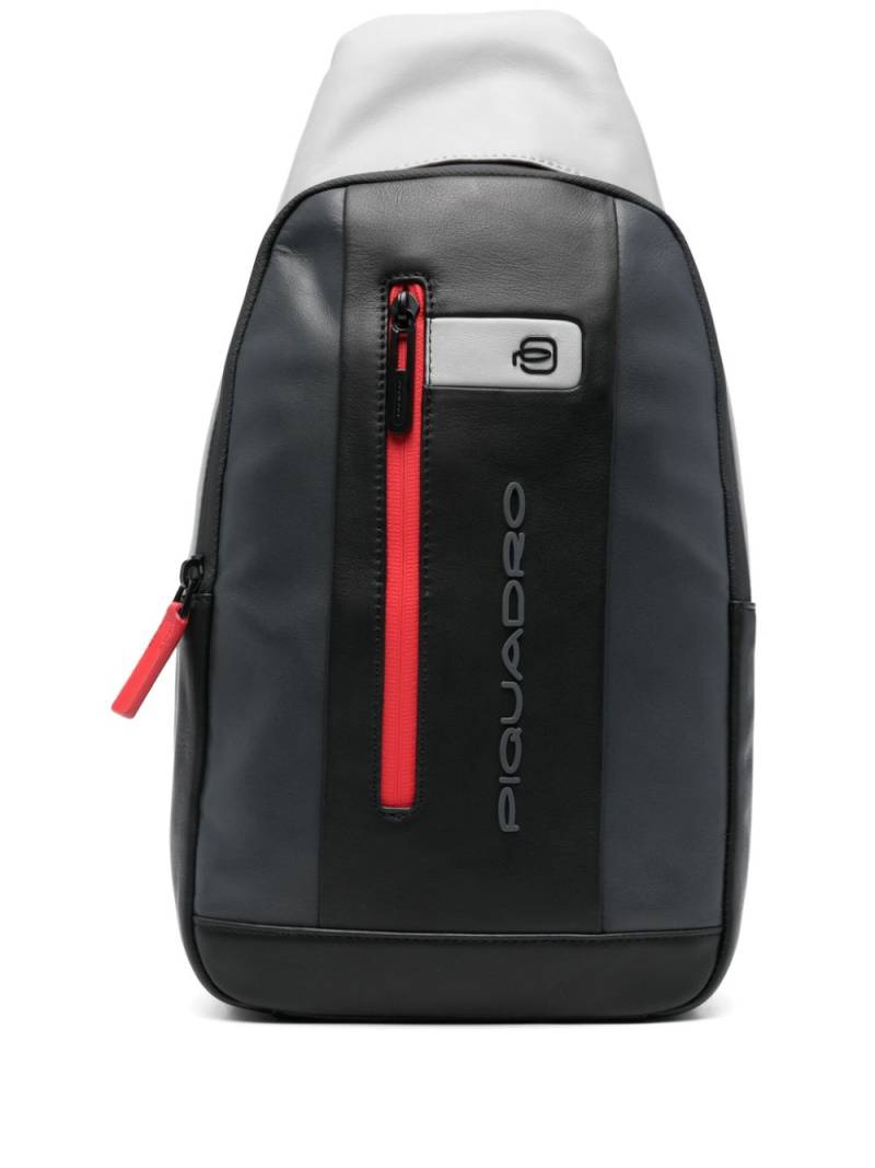 PIQUADRO logo-embossed backpack - Black von PIQUADRO