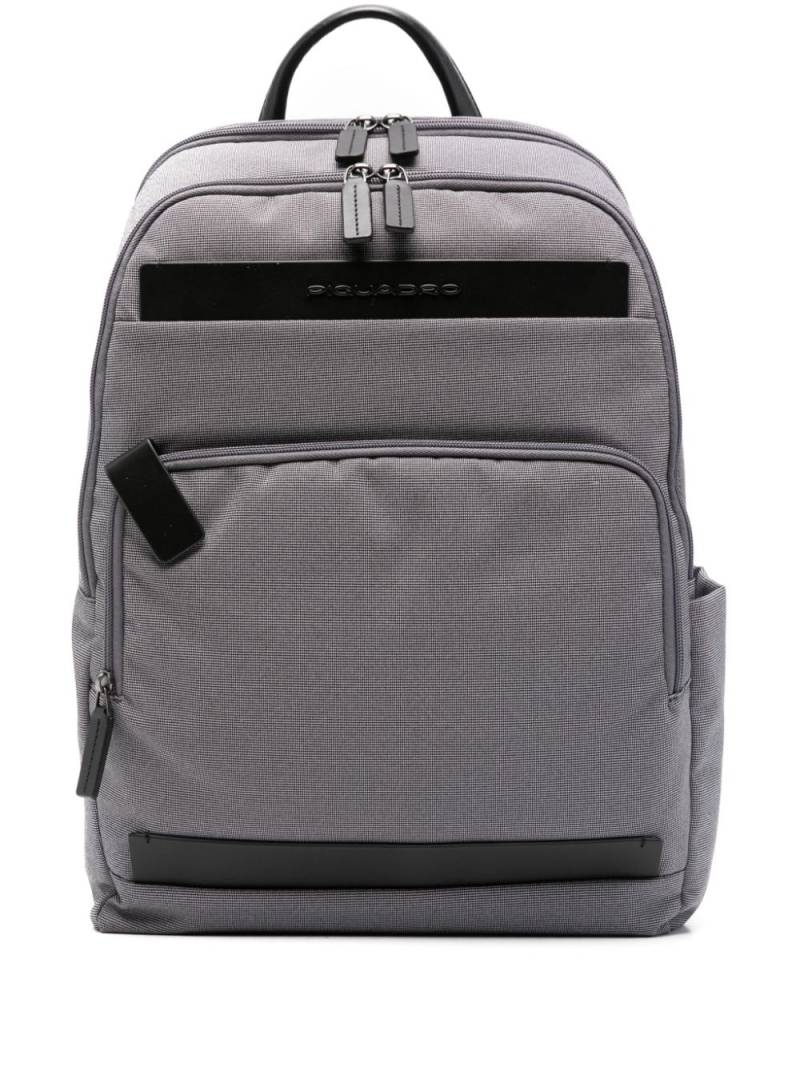 PIQUADRO logo-lettering backpack - Grey von PIQUADRO