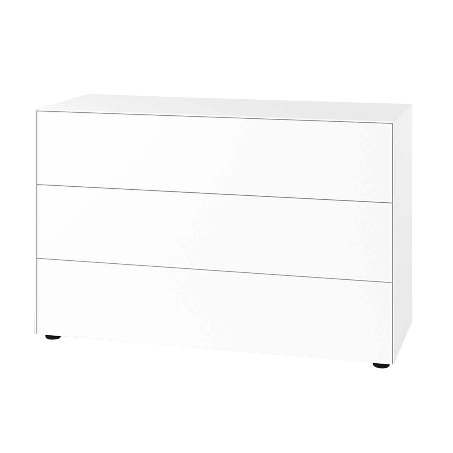 Nex Pur Box Schubkasten Sideboard, Breite 120 cm, Farbe 01 - white / weiss von PIURE