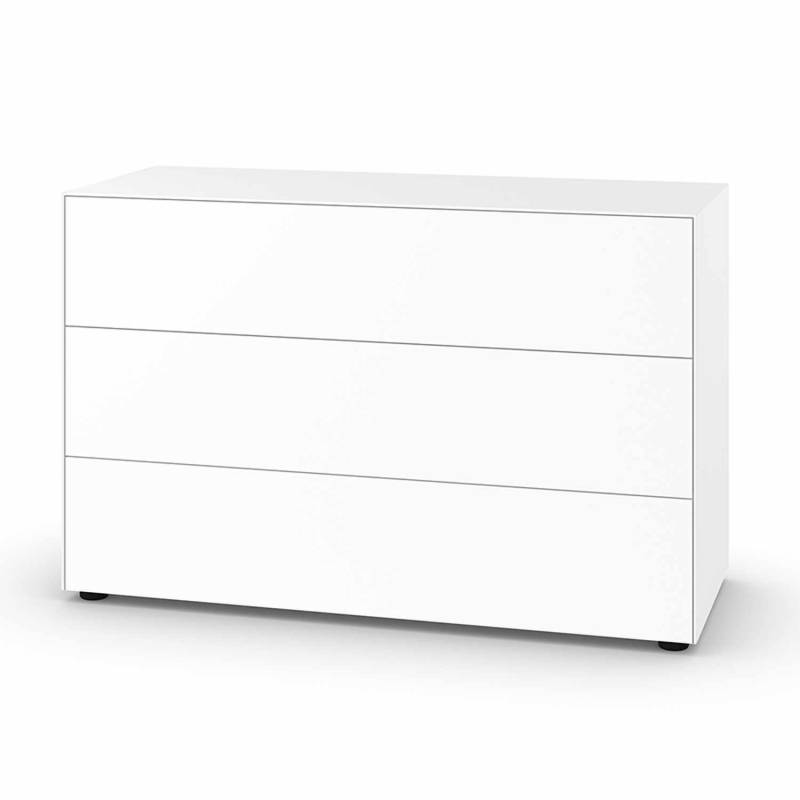 Nex Pur Box 2.0 Schubkasten Sideboard, Breite 120 cm, Farbe 01 - white / weiss von PIURE