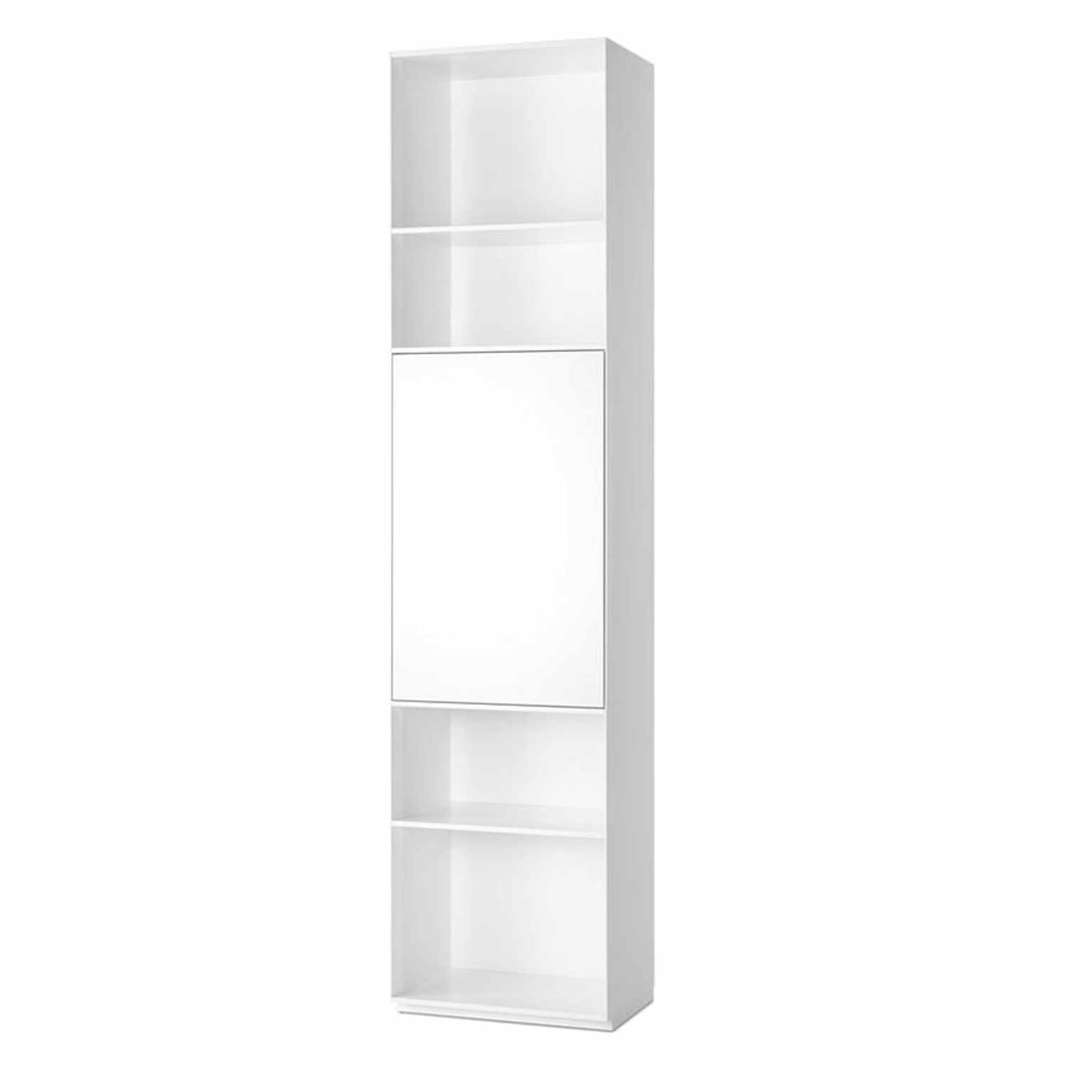 Nex Pur breit Regal mit Tür, Tür oben, Farbe 40 rosewood Nex Pur breit Regal mit Tür, Tür oben, Farbe 40 rosewood von PIURE