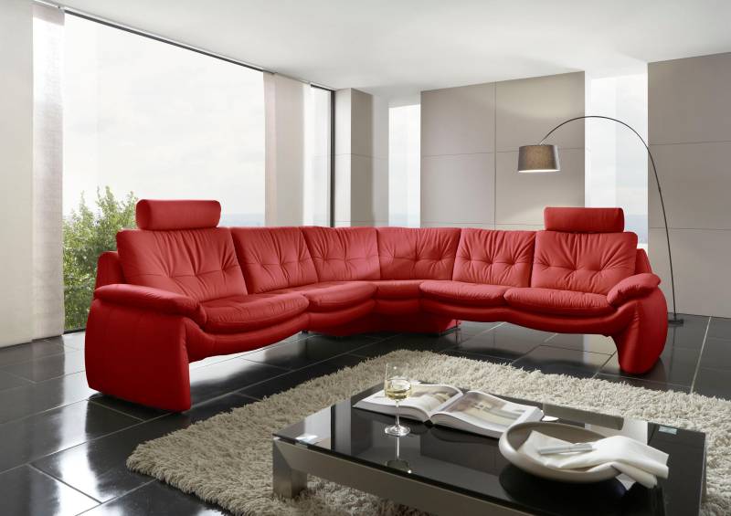 PLACES OF STYLE Ecksofa »Luna L-Form«, in einzigartiger Optik von PLACES OF STYLE