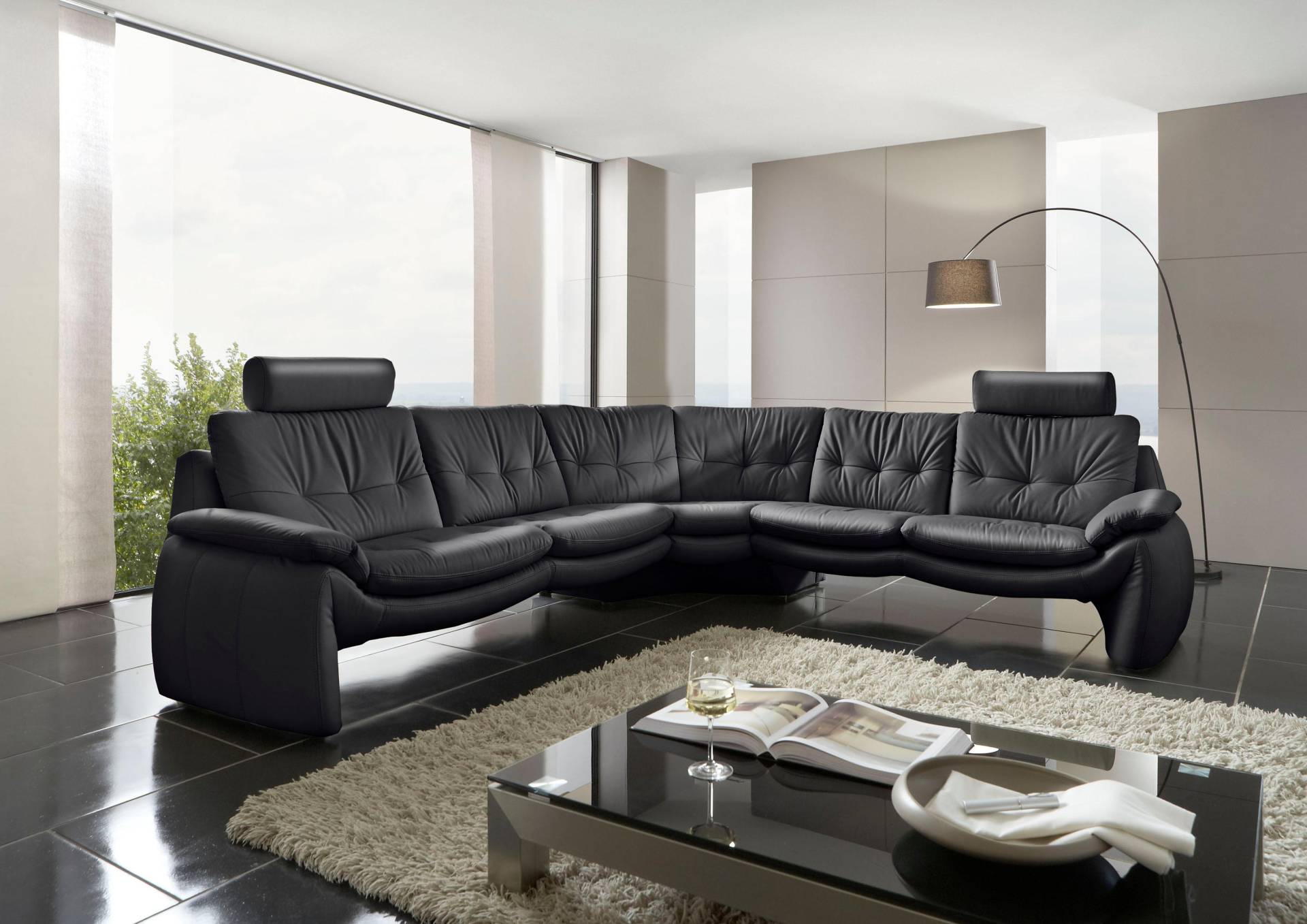 PLACES OF STYLE Ecksofa »Luna L-Form«, in einzigartiger Optik von PLACES OF STYLE