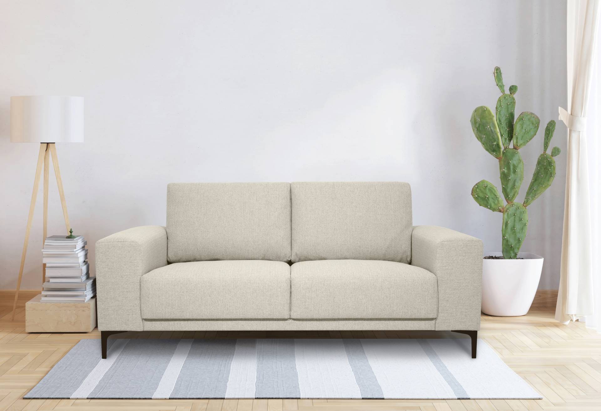 Places of Style 2-Sitzer »Xander«, Breite 164 cm, Webstoff, Soft-Touch Chenille, schwarze Metallfüssen Places of Style 2-Sitzer »Xander«, Breite 164 cm, Webstoff, Soft-Touch Chenille, schwarze Metallfüssen von PLACES OF STYLE