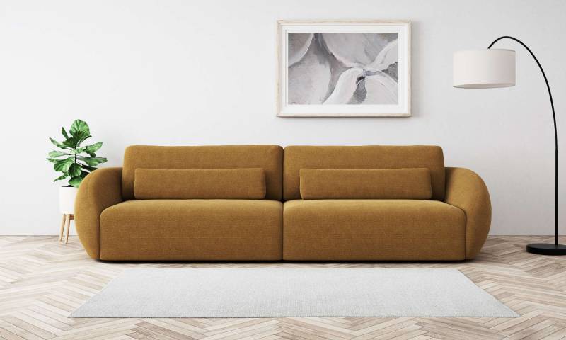 Places of Style Big-Sofa »Covile«, Breite 306 cm, 2 Zierkissen inklusive, Chenille von PLACES OF STYLE