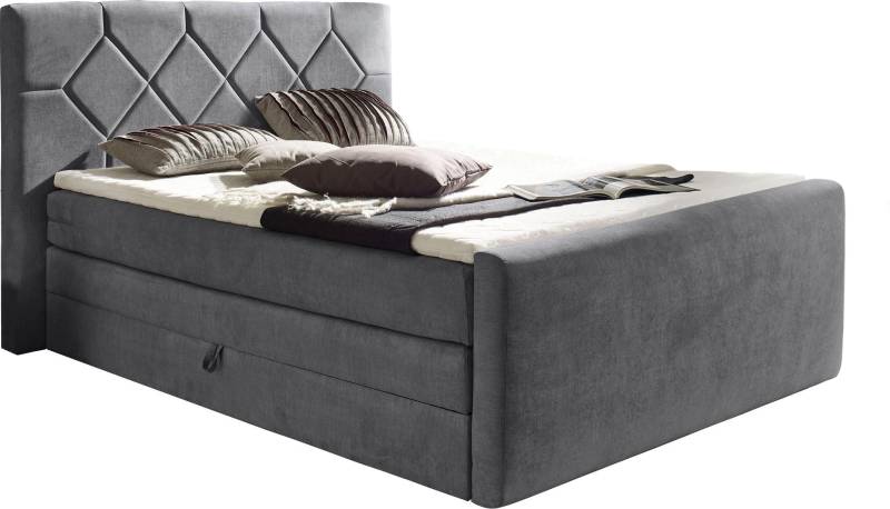 Places of Style Boxspringbett »Atlanta«, inklusive Topper und Bettkasten von PLACES OF STYLE