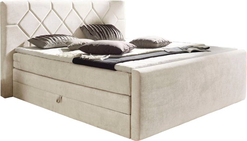 Places of Style Boxspringbett »Atlanta«, inklusive Topper und Bettkasten von PLACES OF STYLE