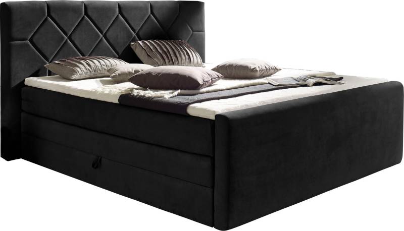 Places of Style Boxspringbett »Atlanta«, inklusive Topper und Bettkasten von PLACES OF STYLE