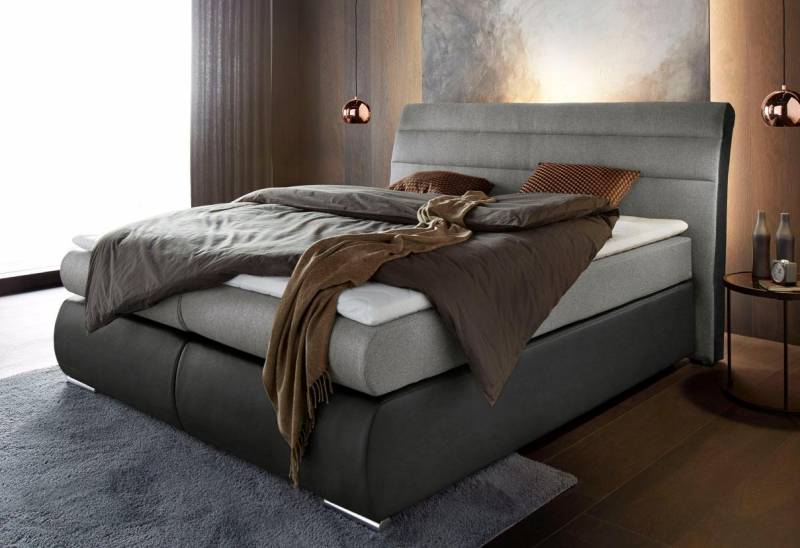 Places of Style Boxspringbett »Luna«, bis zu 3 Härtegrade, incl. Topper von PLACES OF STYLE