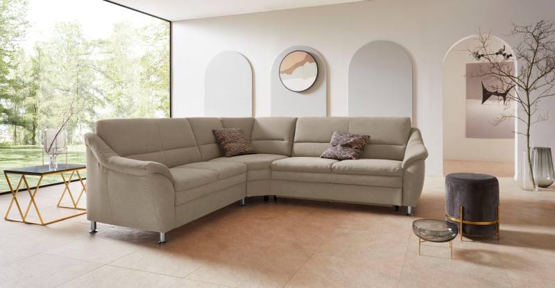 Places of Style Ecksofa »Cardoso L-Form«, mit Trapezecke für mehr Sitzkomfort, wahlweise auch mit Bettfunktion von PLACES OF STYLE