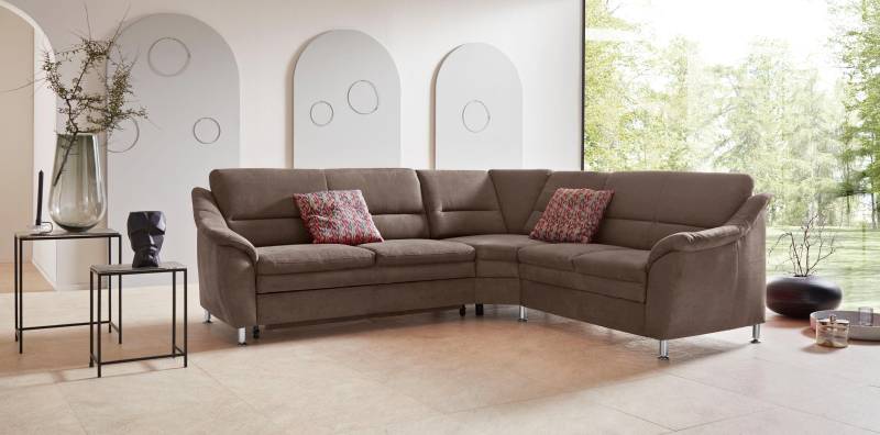 Places of Style Ecksofa »Cardoso L-Form«, mit Trapezecke für mehr Sitzkomfort, wahlweise auch mit Bettfunktion von PLACES OF STYLE