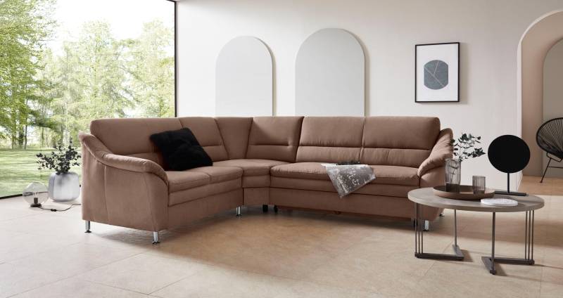 Places of Style Ecksofa »Cardoso L-Form«, mit Trapezecke für mehr Sitzkomfort, wahlweise auch mit Bettfunktion von PLACES OF STYLE