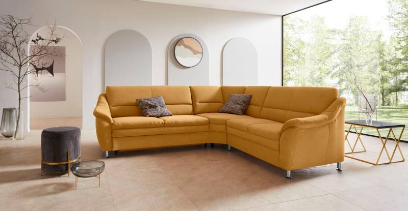 Places of Style Ecksofa »Cardoso L-Form«, mit Trapezecke für mehr Sitzkomfort, wahlweise auch mit Bettfunktion von PLACES OF STYLE