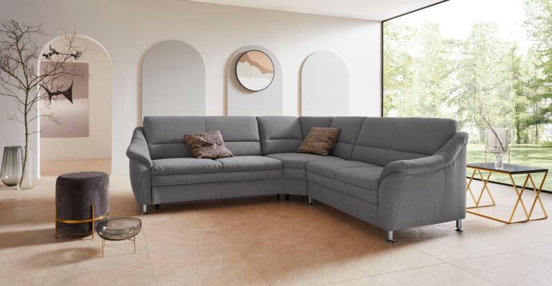 Places of Style Ecksofa »Cardoso L-Form«, mit Trapezecke für mehr Sitzkomfort, wahlweise auch mit Bettfunktion von PLACES OF STYLE