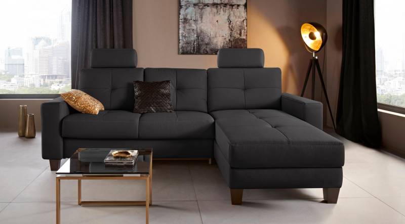 Places of Style Ecksofa »Varese L-Form«, Kreuznaht in beige von PLACES OF STYLE