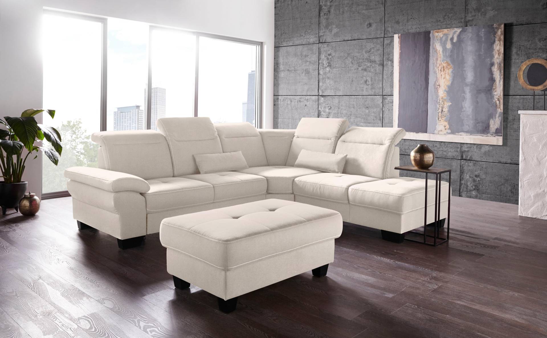 Places of Style Ecksofa »Cornwall L-Form«, incl. Sitztiefenverstellung, mit Bettfunktion und Kopfteilverstellung Places of Style Ecksofa »Cornwall L-Form«, incl. Sitztiefenverstellung, mit Bettfunktion und Kopfteilverstellung von PLACES OF STYLE