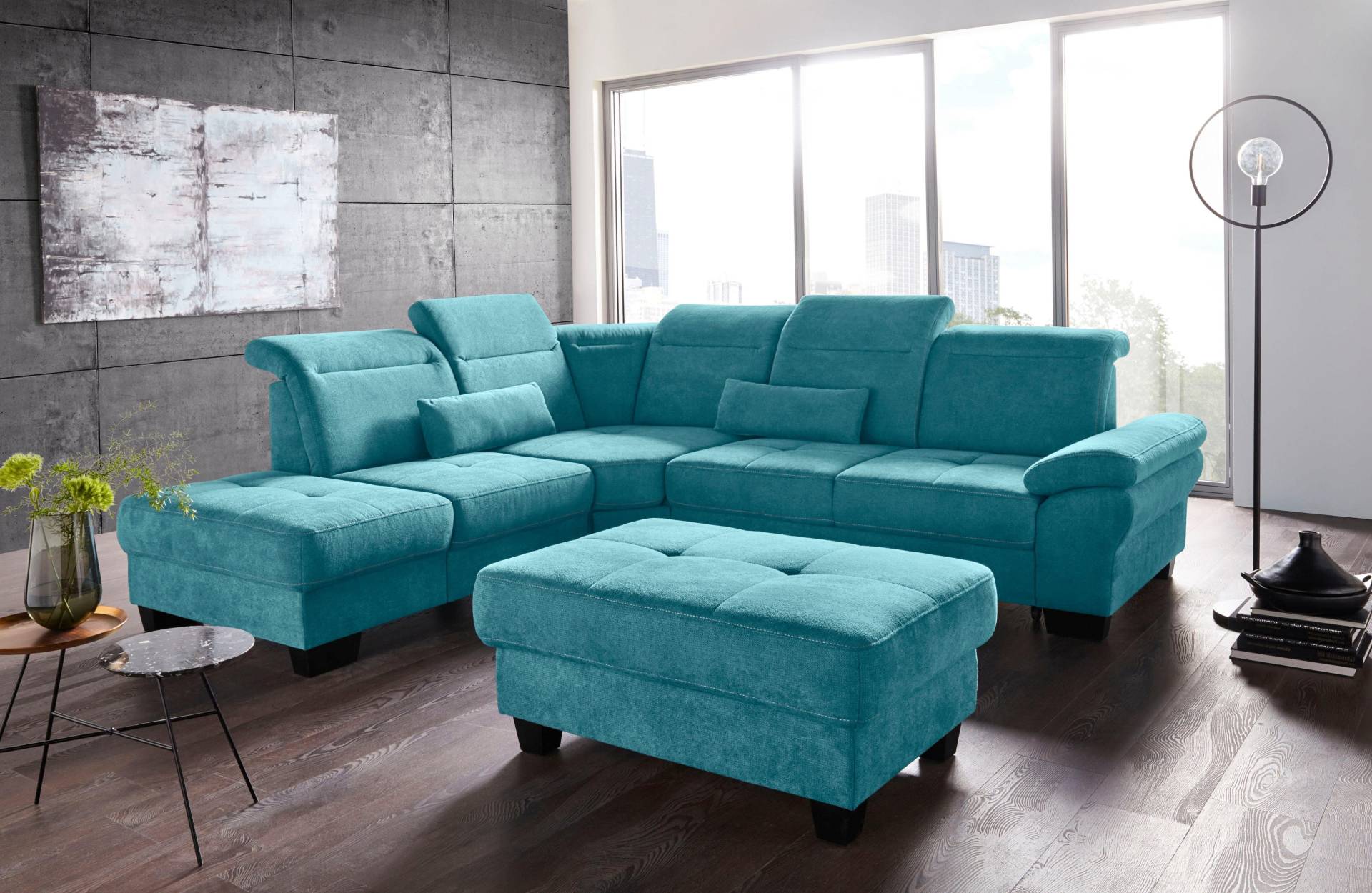 Places of Style Ecksofa »Cornwall L-Form«, incl. Sitztiefenverstellung, mit Bettfunktion und Kopfteilverstellung Places of Style Ecksofa »Cornwall L-Form«, incl. Sitztiefenverstellung, mit Bettfunktion und Kopfteilverstellung von PLACES OF STYLE