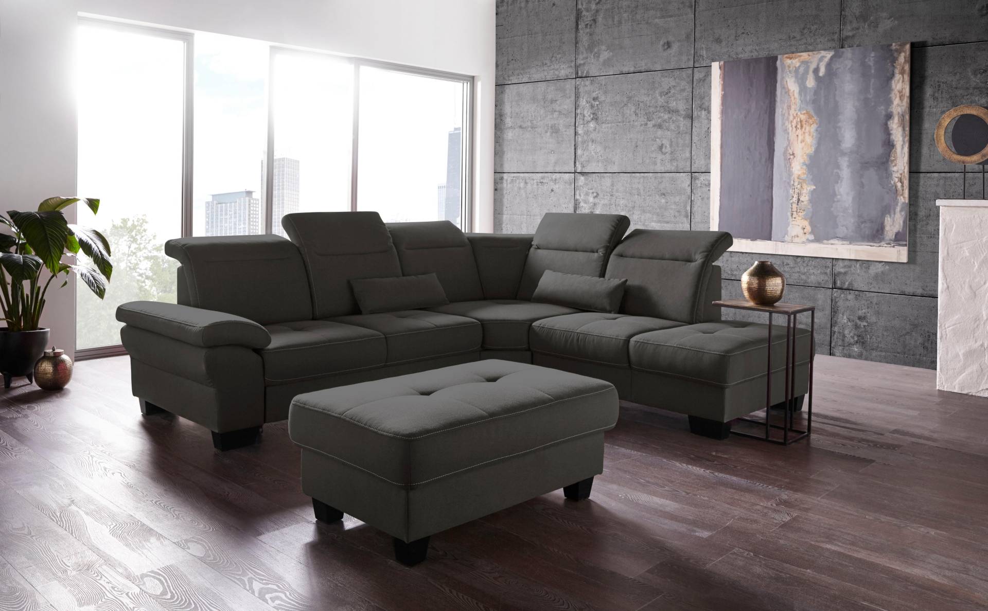 Places of Style Ecksofa »Cornwall L-Form«, incl. Sitztiefenverstellung, mit Bettfunktion und Kopfteilverstellung Places of Style Ecksofa »Cornwall L-Form«, incl. Sitztiefenverstellung, mit Bettfunktion und Kopfteilverstellung von PLACES OF STYLE