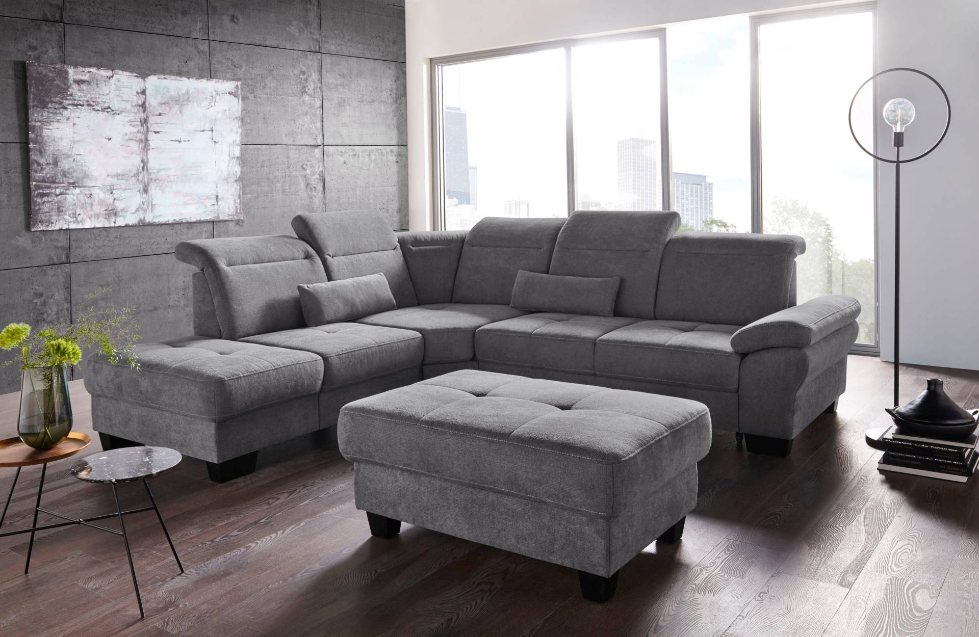 Places of Style Ecksofa »Cornwall L-Form«, incl. Sitztiefenverstellung, mit Bettfunktion und Kopfteilverstellung Places of Style Ecksofa »Cornwall L-Form«, incl. Sitztiefenverstellung, mit Bettfunktion und Kopfteilverstellung von PLACES OF STYLE