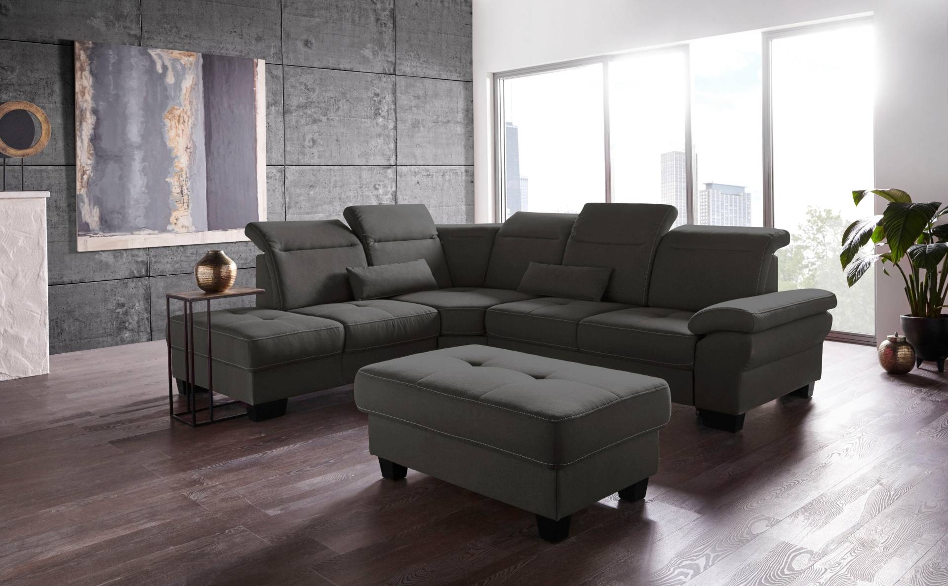 Places of Style Ecksofa »Cornwall L-Form«, incl. Sitztiefenverstellung, mit Bettfunktion und Kopfteilverstellung Places of Style Ecksofa »Cornwall L-Form«, incl. Sitztiefenverstellung, mit Bettfunktion und Kopfteilverstellung von PLACES OF STYLE