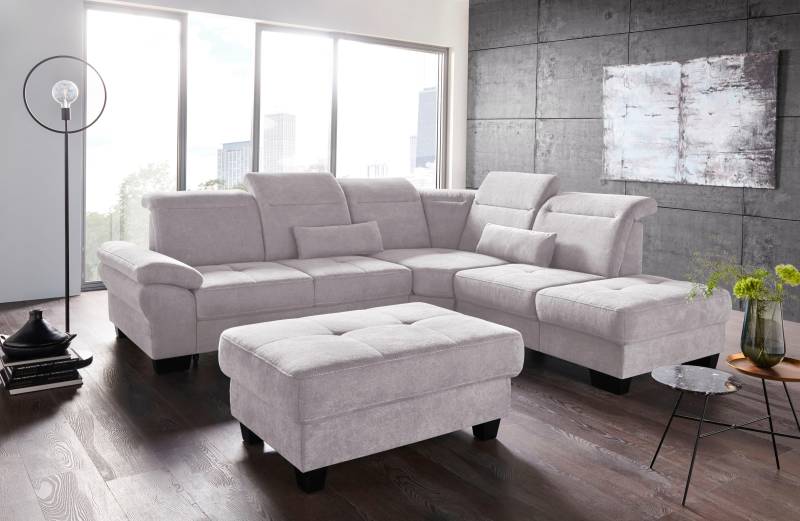 Places of Style Ecksofa »Cornwall L-Form«, incl. Sitztiefenverstellung, mit Bettfunktion und Kopfteilverstellung Places of Style Ecksofa »Cornwall L-Form«, incl. Sitztiefenverstellung, mit Bettfunktion und Kopfteilverstellung von PLACES OF STYLE