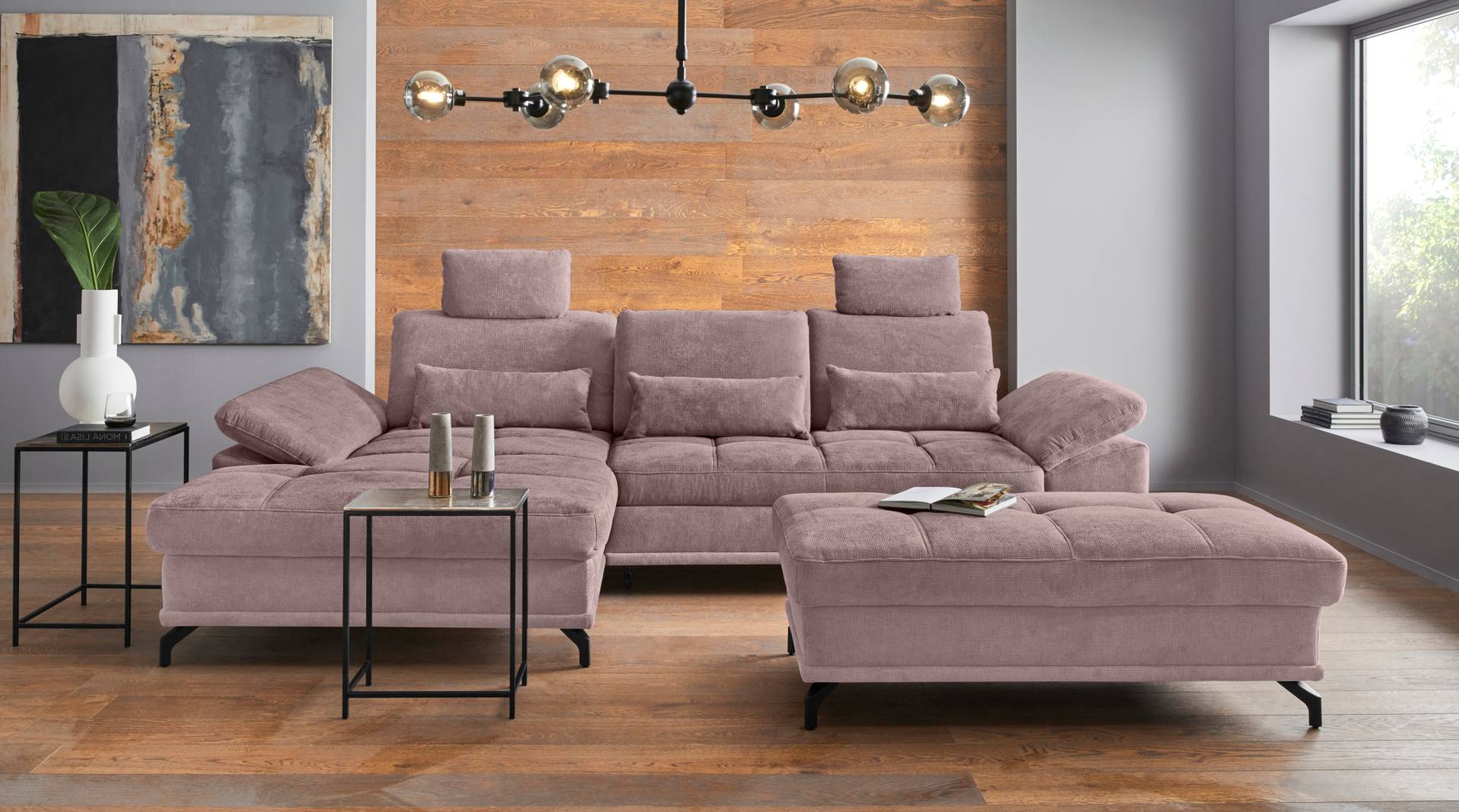 Places of Style Ecksofa Costello, mit Sitztiefenverstellung und Armlehnfunktion, incl. 3 Nierenkissen Places of Style Ecksofa Costello, mit Sitztiefenverstellung und Armlehnfunktion, incl. 3 Nierenkissen von PLACES OF STYLE
