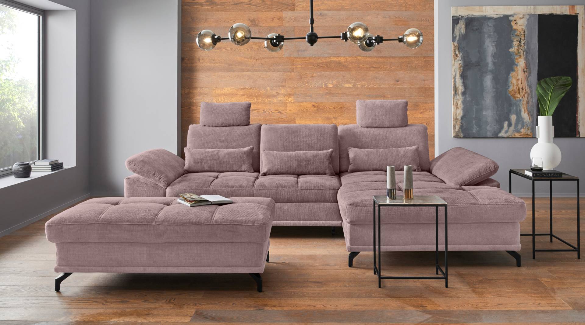 Places of Style Ecksofa Costello, mit Sitztiefenverstellung und Armlehnfunktion, incl. 3 Nierenkissen Places of Style Ecksofa Costello, mit Sitztiefenverstellung und Armlehnfunktion, incl. 3 Nierenkissen von PLACES OF STYLE