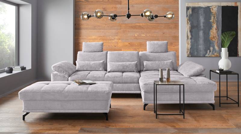 Places of Style Ecksofa Costello, mit Sitztiefenverstellung und Armlehnfunktion, incl. 3 Nierenkissen Places of Style Ecksofa Costello, mit Sitztiefenverstellung und Armlehnfunktion, incl. 3 Nierenkissen von PLACES OF STYLE