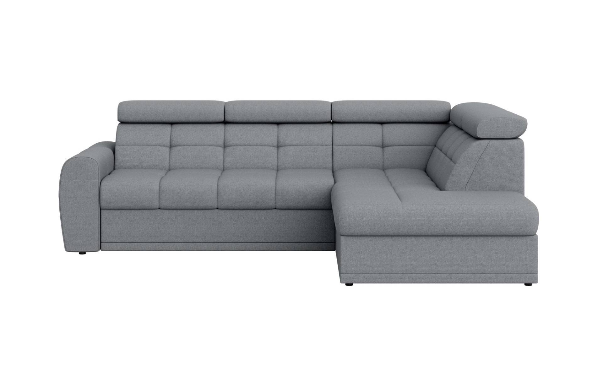 Places of Style Ecksofa »FERMATA L-Form, ausziehbar zur Schlaffunktion, mit grossem Bettkasten«, mit verstellbaren Kopfstützen, moderne Steppung von PLACES OF STYLE