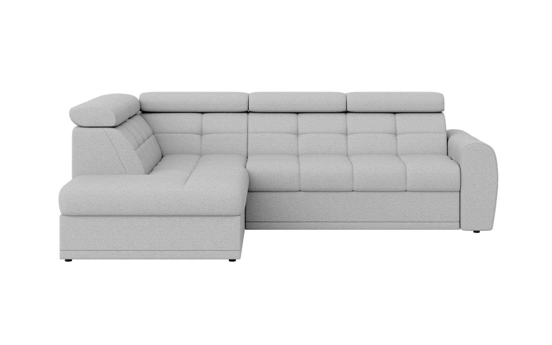 Places of Style Ecksofa »FERMATA L-Form, ausziehbar zur Schlaffunktion, mit grossem Bettkasten«, mit verstellbaren Kopfstützen, moderne Steppung von PLACES OF STYLE