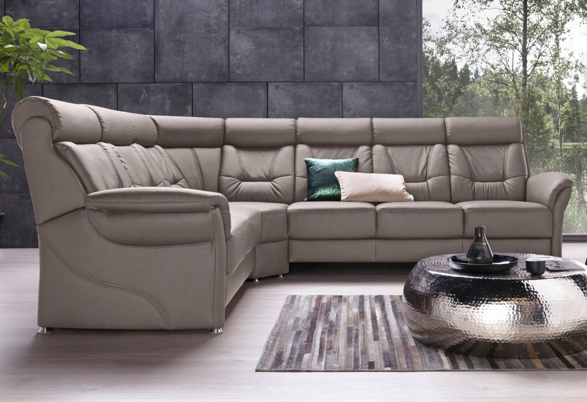 Places of Style Ecksofa »Sardinien L-Form«, mit Kopfteilverstellung, wahlweise mit Bettfunktion von PLACES OF STYLE